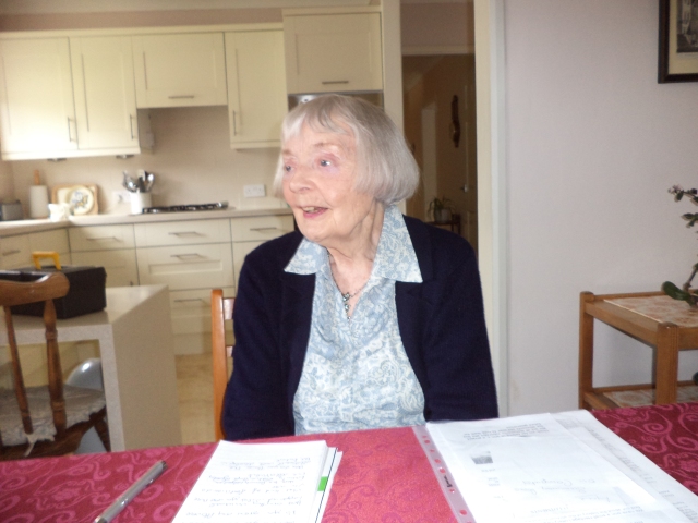 Thelma Slipper was one of the team of volunteers who recorded the voices of the allotmenteers.